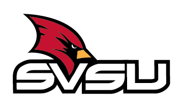 Offical SVSU Cardinal logo with the cardinal in the V 